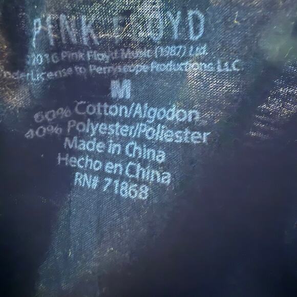 Pink Floyd Dark Side Of The Moon Cutoff Tank Top, Vintage Rock Tee, Size Medium - Picture 5 of 5